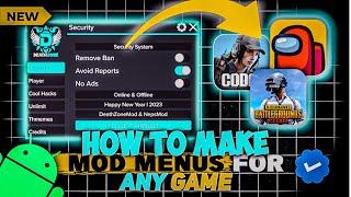 How To Make Mod Menu Easy Way  | Beginner's guide