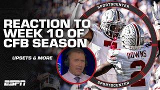 CFB Week 10 FULL REACTION: Ohio State beats Penn State, South Carolina upsets Texas A&M and MORE 