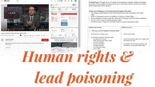 Legal Studies in the news - Human Rights & Lead Poisoning