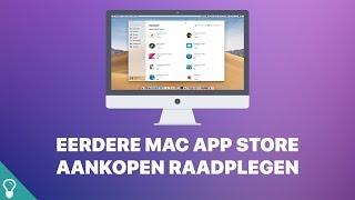 Mini screencast: Mac App Store aankopen raadplegen