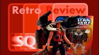 SQ Retro Reviews - Star Wars Power of the Force - Deluxe Han Solo with Smuggler Flight Pack (1996)