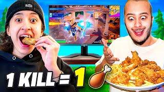 1 KILL = 1 WINGS DE POULET sur FORTNITE ! (+ de 60 WINGS !)