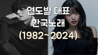 연도별 대표 한국노래 (1982~2024)