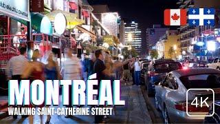  Walking Montreal Nightlife 2022! Downtown Packed with Party People! [4K Ultra HDR/60fps]