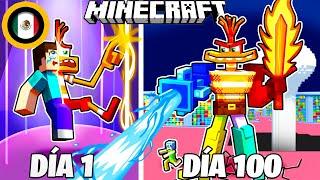 ¡Sobreviví 100 DÍAS en INTENSAMENTE en Minecraft HARDCORE!