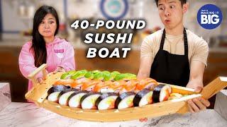 I Made A Giant 40-Pound Sushi Boat For A Mukbang Artist • Tasty