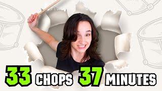 33 Drum Chops in 37 Minutes 