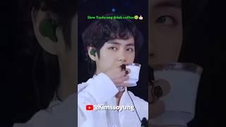 BTS Drinking Coffee in Ads Be Like  vs Taehyung in Real Life Be Like 