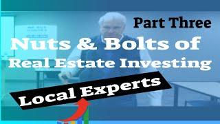 Nuts and Bolts  of Real Estate Investing Seminar on How to get Started in the Business