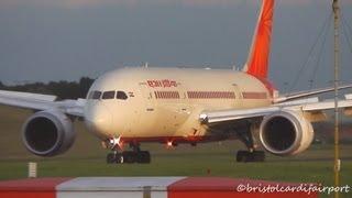 Air India Boeing 787 Dreamliner VT-ANH Landing & Takeoff at Birmingham Airport (BHX-EGBB)