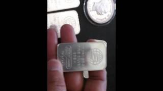 7 ounces of Engelhard (with errors on some bars) & Johnson Matthey silver for $129!