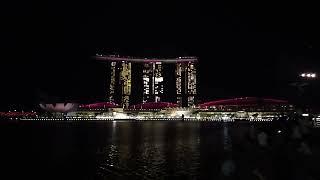 Nhạc Nước Ở Trước Marina Bay Sands tại Singapore