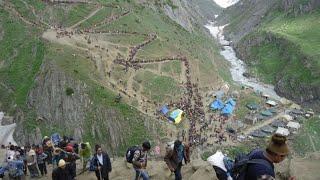 Shri Amarnath Ji Yatra 2022 | बाल्टाल रुट की कठिन चढ़ाईघोड़ेपालकी वालों का अलग रास्ताAmarnath Yatra