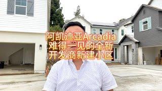 洛杉矶华人占比最高的富人区阿凯迪亚Arcadia难得一见的开发商新建小区#房天一 #美国房产 #洛杉矶房产