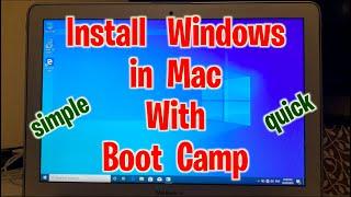 Install Windows in Mac with Boot Camp [Simple Method]