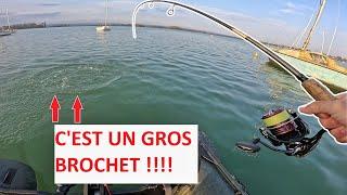 JE PÊCHE un ENORME BROCHET en cherchant la PERCHE au DROPSHOT !!