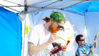 Truchalk getting down on the torch at 710 vapors live glassblowing demo 4/12/2016