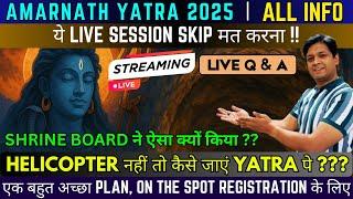 LIVE: Amarnath Yatra 2025 Update ! On the Spot Registration ! Helicopter cancelled ! #amarnath