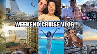 WEEKEND CRUISE VLOG ON ALLURE OF THE SEAS!!