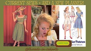 Current Sews • a 1940s playsuit • new fabric (Christmas gift) • and more