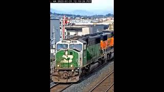 Chehalis WA. Burlington Northern #shorts #bnsf #trains #trainwatching