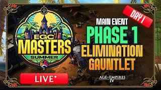 Main Event - Phase 1 - Day 1 | $30,000 EGC Masters Summer !EMS