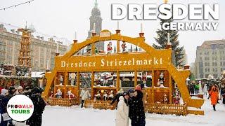 Christmas Markets of Dresden, Germany - 4K 60fps with Captions