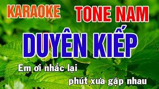 Duyên Kiếp Karaoke Tone Nam Nhạc Sống - Phối Mới Dễ Hát - Nhật Nguyễn