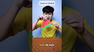 SEMANGKA INI ASLI GA YA?!  #food #asmr #mukbang #makanan #semangka