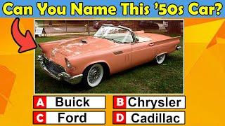 How Many 1950s Cars Can You Guess Right? Start the Quiz…