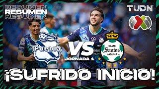 HIGHLIGHTS | Puebla vs Santos | Liga Mx -AP2024 - J1 | TUDN