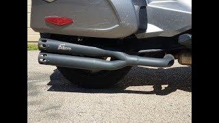 Can am spyder f3 touring RLS Exhaust Crusher series Drive off