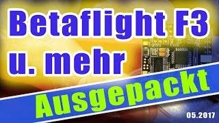 Ausgepackt:  Betaflight F3   Motorzange   Teflonschlauch