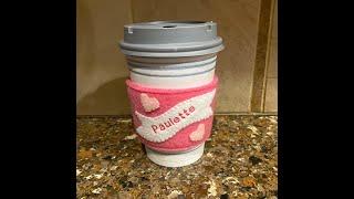 Valentine's Day Just Got Sweeter With Our Personalized Coffee Cup Sleeve! #valentinesdaygift #coffee