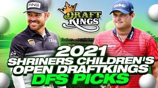 2021 Shriners Children's Open Draftkings DFS Picks