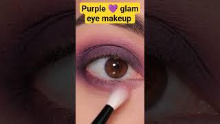 Purple glam eye makeup  #trending #bts #viral