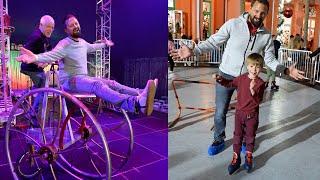 His First Time 'Ice' Skating In Celebration Florida & He's An Honorary Member Of The Circus!