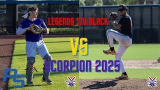 Pitching Powerhouse: SCORPION 2025 Look to Shut Down LEGENDS 17U BLACK ' Bats