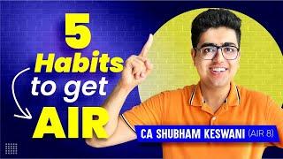 My SECRETs to 2 TIMES Rank in CA Exams | CA Shubham Keswani (AIR 8)