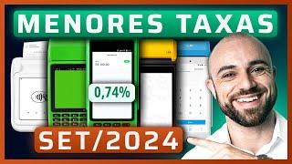 Máquina de Cartão Com MENOR TAXA Para MEI, Autônomo e PJ | Top 5 Maquininhas de 2024