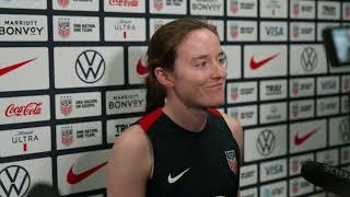 USWNT MIDFIELDER ROSE LAVELLE talks prior Argentina's game