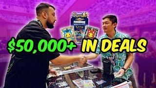 I Spent HOW MUCH?!  NON-STOP BUYING at the Front Row Card Show | VENDOR POV