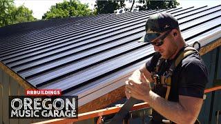 Oregon Music Garage: How to Install Snap Loc Standing Seam Metal Roofing