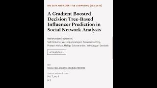 A Gradient Boosted Decision Tree-Based Influencer Prediction in Social Network Analys... | RTCL.TV