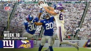 New York Giants vs. Minnesota Vikings | 2022 Week 16 Game Highlights