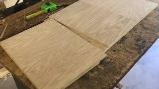 SPLICING pieces of plywood together to make BIGGER pieces (save money)