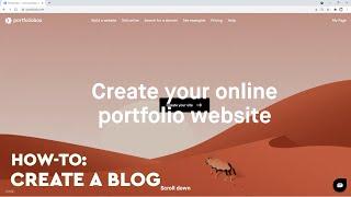 1/9 Introduction: Create a Blog with Portfoliobox