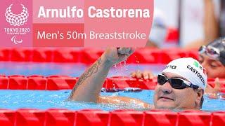 Arnulfo Castorena wins Gold for Mexico | Men's 50m Breaststroke - SB2 | Tokyo 2020 Paralympic Games