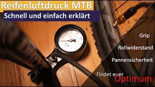 Optimaler Reifenluftdruck Mountainbike - Basics schnell und einfach erklärt