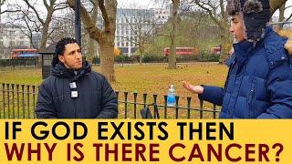 Shamsi & Visitor Discussing the Existence of God | Speakers Corner